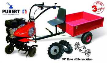 AKN SET 6 PUBERT VARIO 65P C3 (motor Briggs Stratton CR950 208 ccm) + kola s diferencilem 10 palc + vozk VARES HV 220L + ZDARMA doprava !