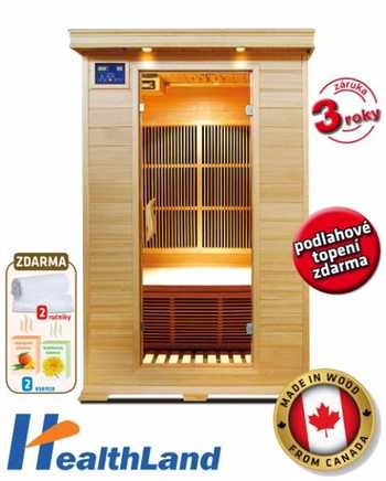 INFRASAUNA Healthland V-Garden DeLUXE 2002 CARBON - maxi SLEVA + BONUSY !