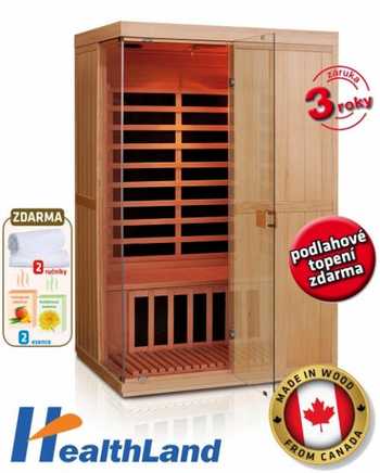 INFRASAUNA Healthland V-Garden DeLUXE 2200 CARBON BT (vetn barevn terapie) - SLEVA + BONUSY !