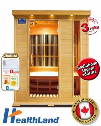 INFRASAUNA Healthland V-Garden DeLUXE 3003 CARBON - SLEVA + BONUSY !