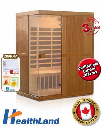 INFRASAUNA Healthland V-Garden DeLUXE 3300 CARBON - SLEVA + BONUSY !